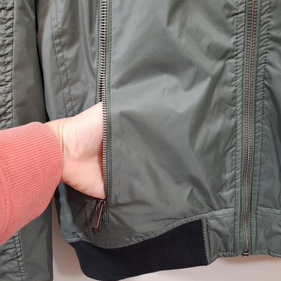 Jordan Craig Legacy edition quilted lined bomber jacket army green men's size L - Picture 10 of 14